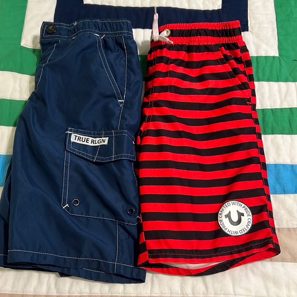 🔥🔥True religion bundle of two swim trunks